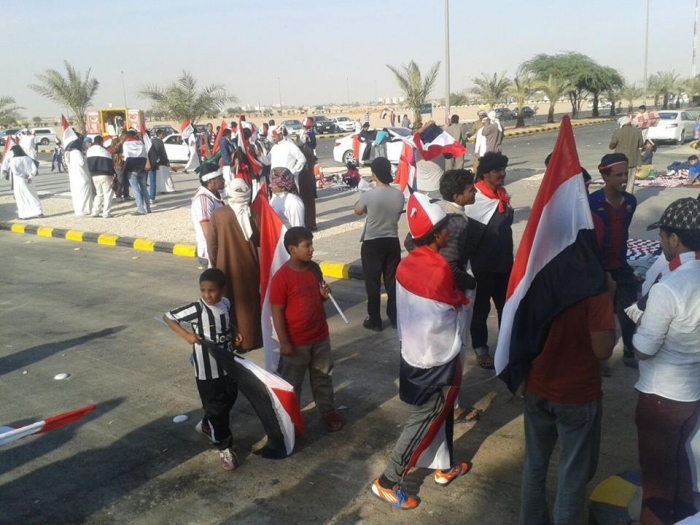 شاهد اولى الصــور: جمهور اليمن يبدأ زحفه إلى ملعب الملك فهد