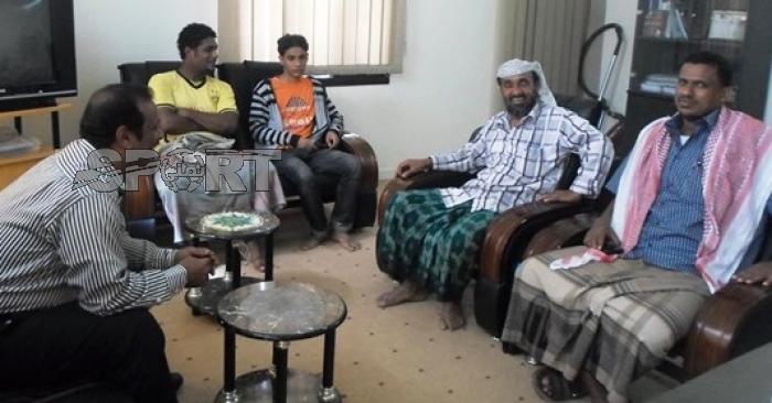 العطاس يناقش اوضاع الرياضة في حجر