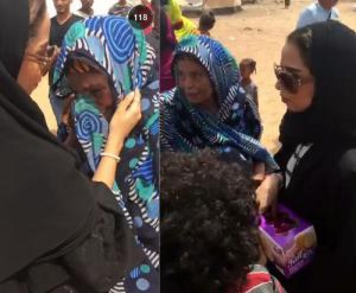 شاهد .. المغنية بلقيس احمد فتحي في مخيم اللاجئين بجيبوتي