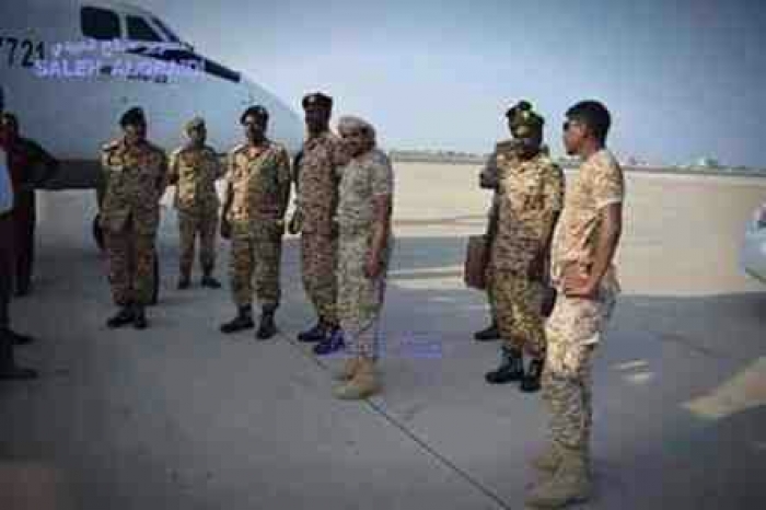 صورة .. للمشاركة في وضع خطة تحرير صنعاء... وفد عسكري سوداني يصل إلى عدن