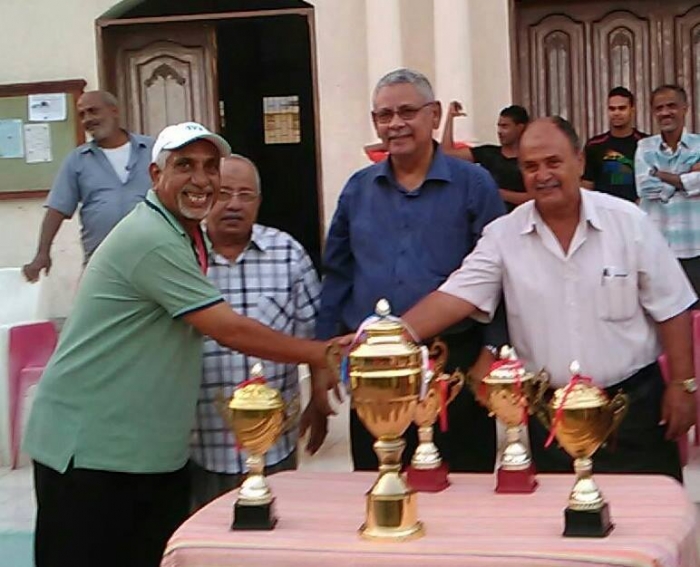 بطولة نادي التنس العدني تكرم أبطالها