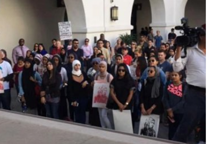 انتفاضة اسلامية في امريكا بعد طعن مبتعثة سعودية ونزع حجابها "صورة"