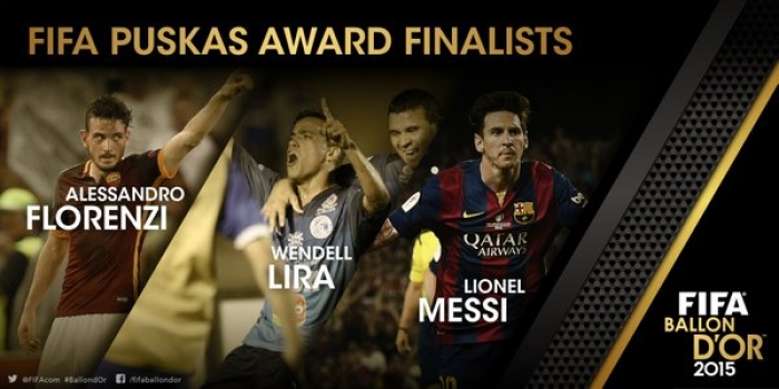 شاهد الفيديو .. الأهداف الثلاثة المرشحة لجائزة بوشكاش 2015