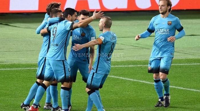سواريز يقود برشلونة إلى نهائي الموندياليتو