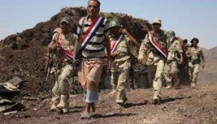 عاجل: قوات الجيش الوطني تقتحم معسكر الحرس شرق مدينة حرض