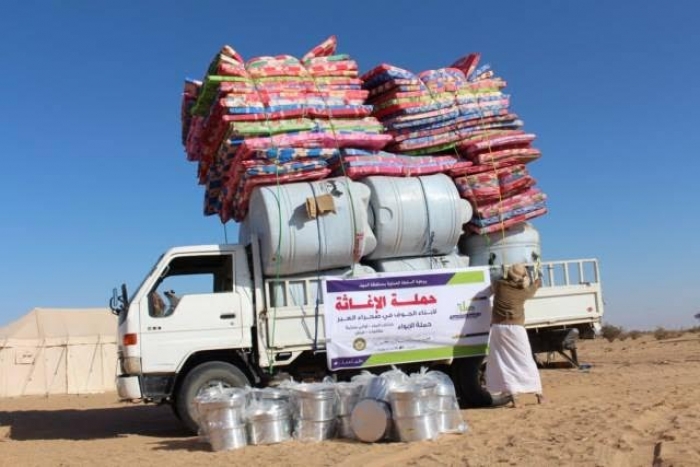 انطلاق حملة إغاثية لأبناء محافظة الجوف في صحراء العبر