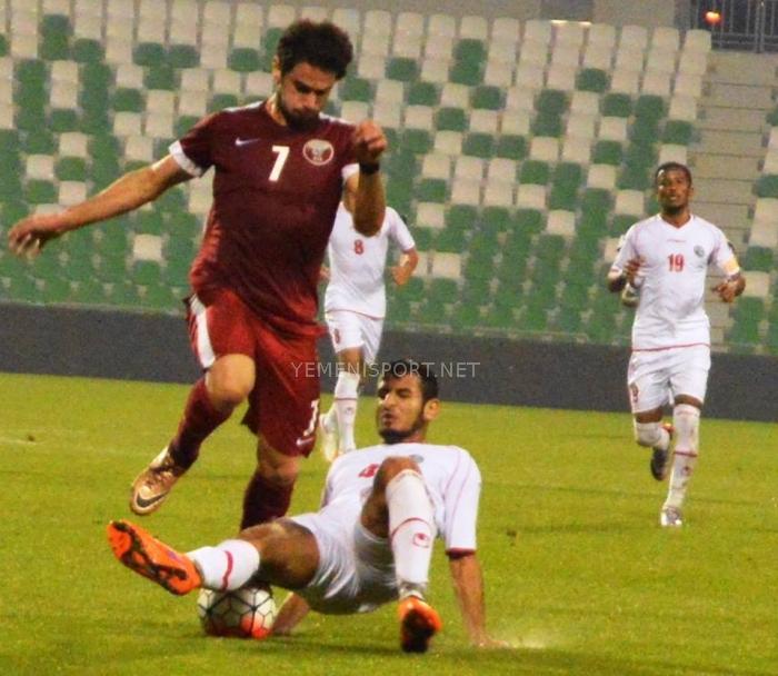 عاجل : قطر تفوز على اليمن وديا