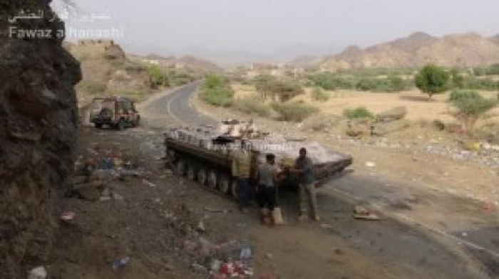 المقاومة الجنوبية بكرش تدحر المليشيات الى خلف النف