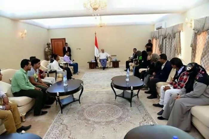 هذا ماقاله الرئيس هادي لشباب الحالمة تعز اليوم (صورة)