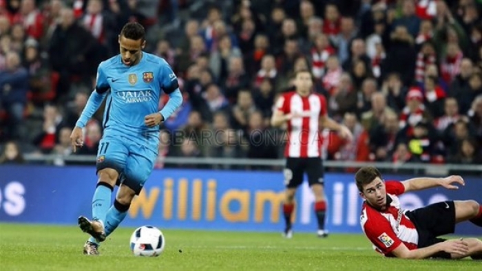 برشلونة يتخطى بلباو ويضع قدمًا في قبل نهائي كأس ملك