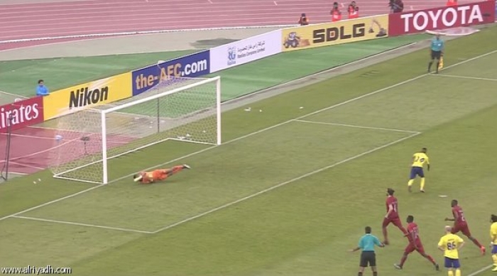 النصر يظفر بنقطة بالتعادل إيجابيا مع لخويا القطري