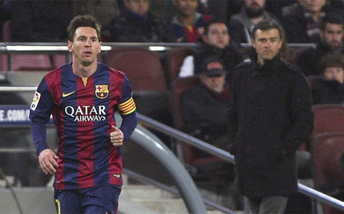 ازمة في برشلونة .. ميسي غاضب من لويس انريكي