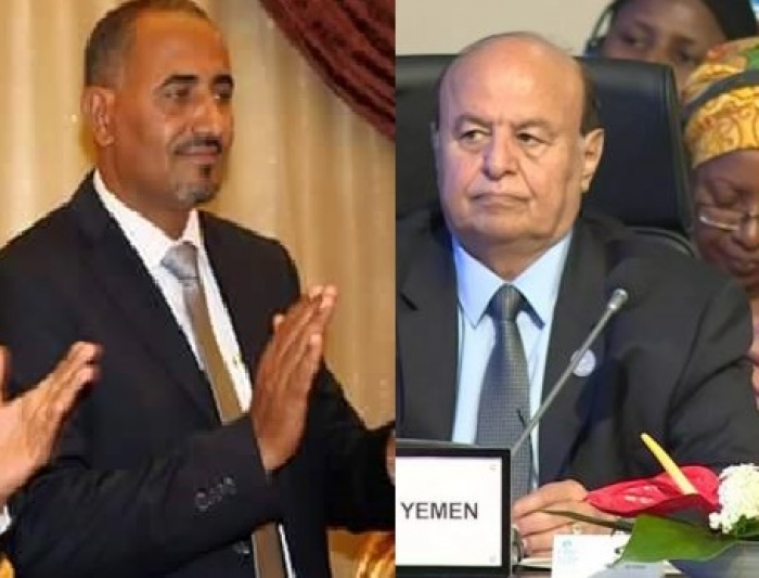 المحافظ عيدروس الزبيدي يزف بشارة الرئيس هادي لسكان عدن