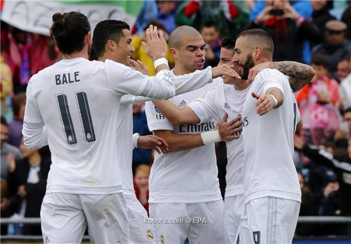 ريال مدريد يمطر شباك خيتافي ويعتلي المركز الثاني "مؤقتاً"