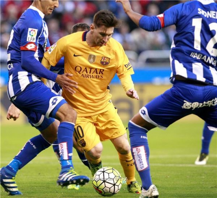 بالصور: برشلونة يكشر عن أنيابه ويفترس ديبورتيفو لاكورونيا
