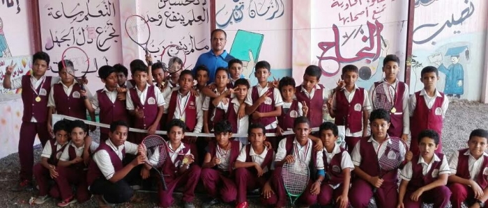 مدرسة "البنيان" تختتم البطولة الاولى للتنس بعدن