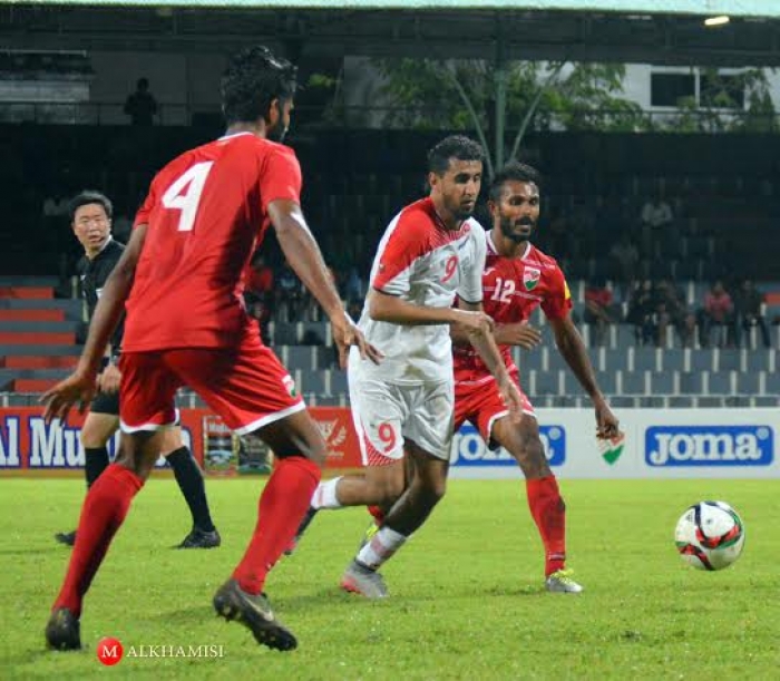 قطع نصف الطريق للتأهل لدور المجموعات منتخبنا الوطني يتغلب على المالديف بهدفين ( تفاصيل   صور حصرية )