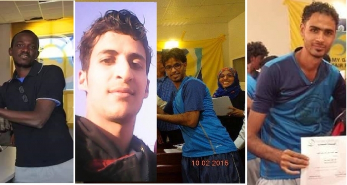 عقلان وشيخ والشبيبي وعمر مدربي البراعم والناشئين في نادي وحدة عدن