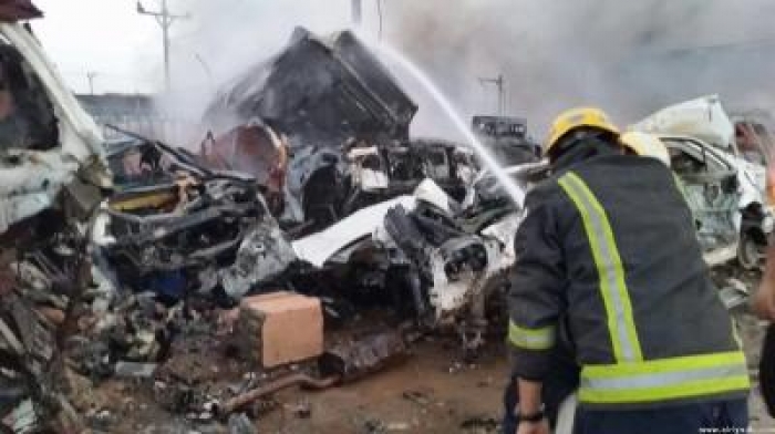 شاهد بالصور ..نجران تعيش ليلة مرعبة هي الأسواء منذ بداية الحرب