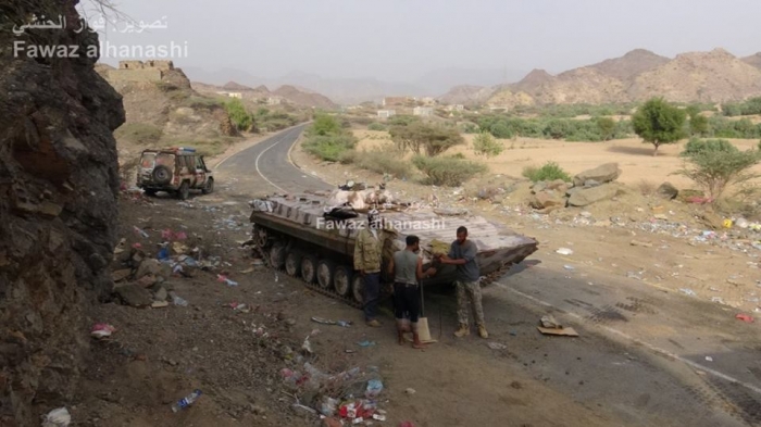 الجيش الوطني يعلن سيطرته على موقعين إستراتيجيين بمديرية كرش بلحج