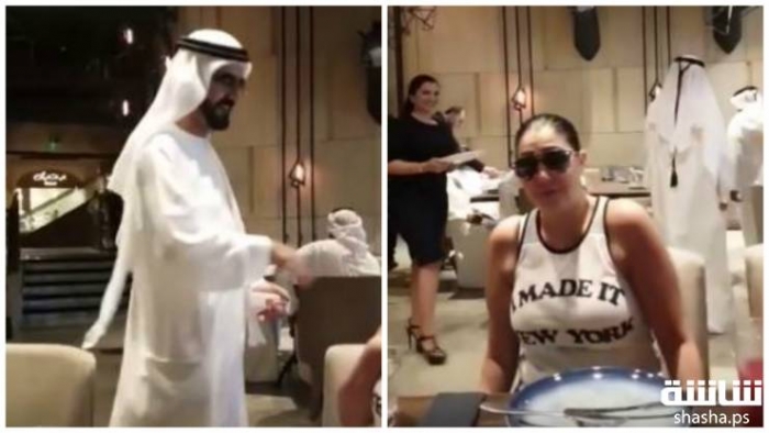 فيديو| شاهدوا ماذا فعل نائب رئيس دولة الامارات العربية مع الممثلة المصرية غادة عبد الرازق عندما التقاها صدفة