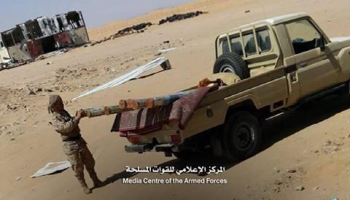 القوات الحكومية تضبط شحنة من الصواريخ كانت في طريقها للحوثيين في البقع بصعدة
