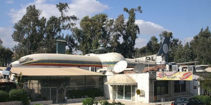 مطعم طائرة اليمدا في #دمشق .. قصة طائرة جنوبية اسقطتها المضادات #الإسرائيلية/ صور