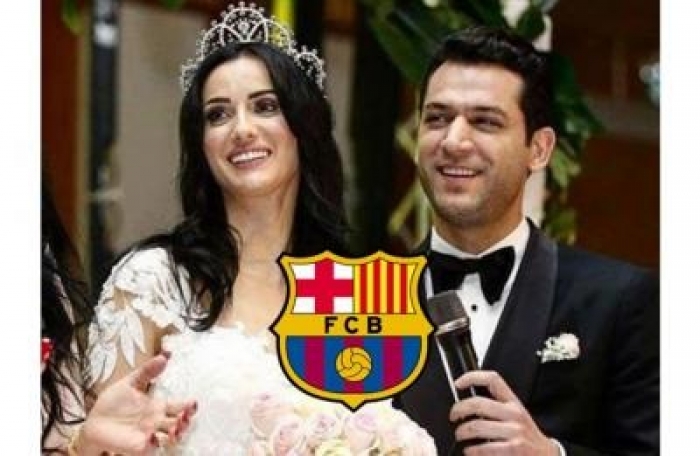 بالفيديو....لاعب برشلونة يحضر حفل زفاف مراد يلدريم