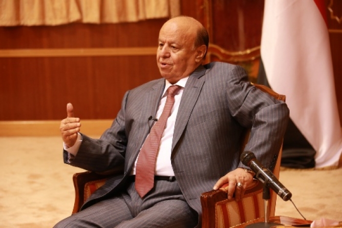 الرئيس «هادي» يقول إنه لن يتراجع عن «اليمن الاتحادي» ولن يسلم البلاد للانقلابيين