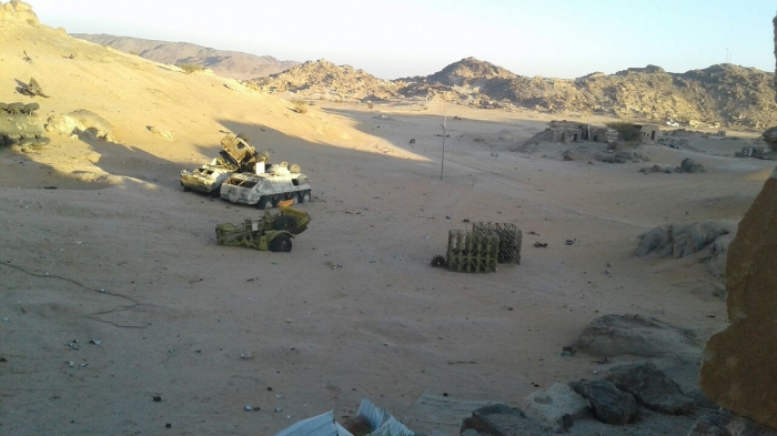 بالفيديو : شاهد غنائم الجيش الوطني في جبال صعدة