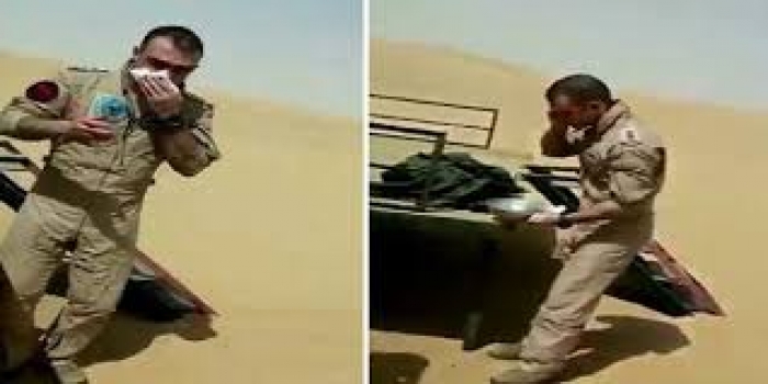 صدفة غريبة : شاهد بالفيديو.. مغترب يمني أول من أسعف الطيار الاردني الذي سقطت طائرته في نجران