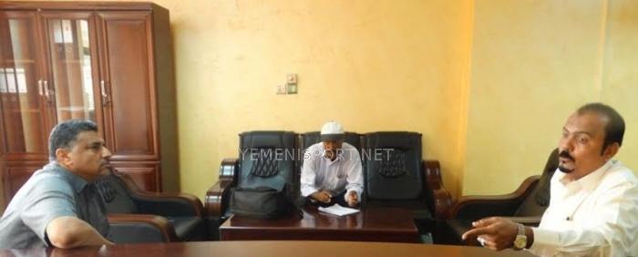 نائب محافظ العاصمة عدن يزور مبنى الجهاز المركزي للرقابة والمحاسبة
