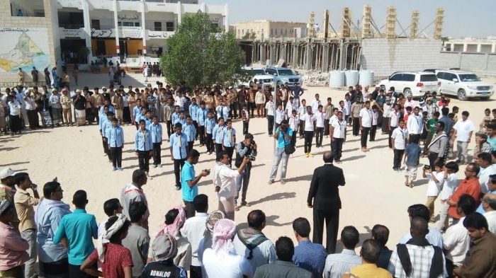 محافظ المهرة يفتتح القرية الكشفية بثانوية حسان بن ثابت للبنين بالغيضة