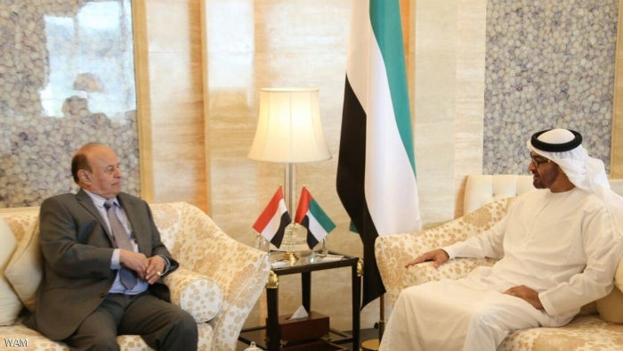 محمد بن زايد للرئيس اليمني : نحن من أعدناك إلى عدن .. وهادي يرد ؟!