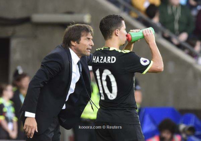 كونتي ينصح هازارد بعد اهتمام ريال مدريد