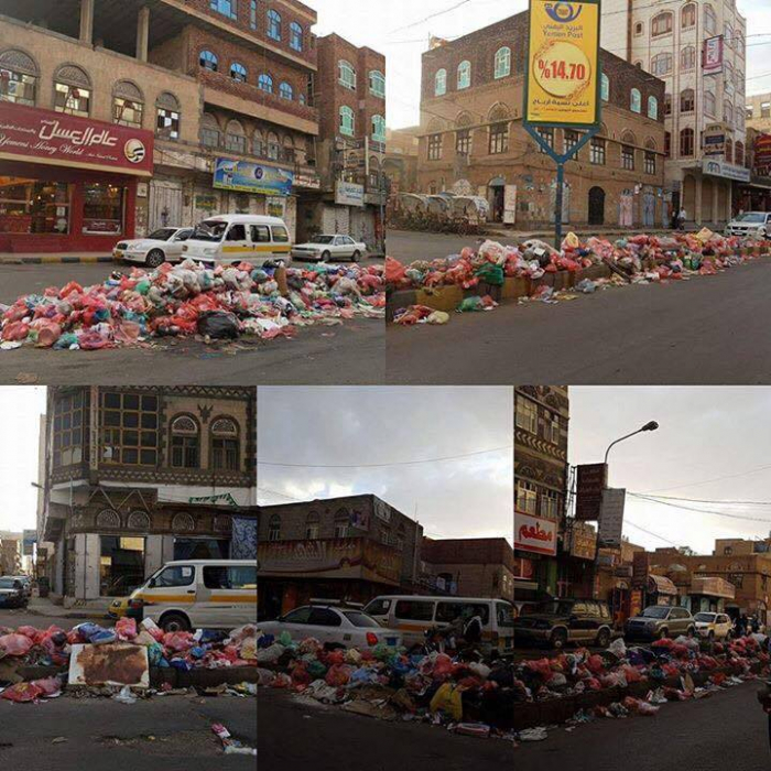 كيف علّق يمنيون على قمامة الحوثيين في العاصمة صنعاء (صورة)