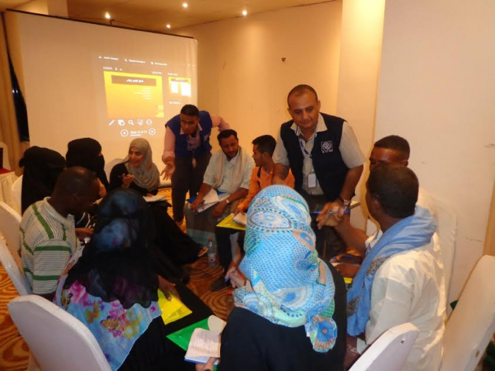 المنظمة الدولية للهجرة تدرب مثقفي الأقران والمجتمع المضيف في عدن ولحج على الحقوق الصحية للمهاجرين