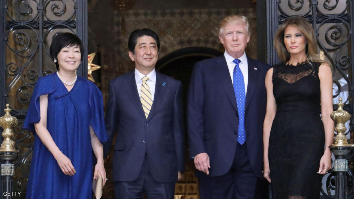 "حيلة مبتكرة" تجنب سيدة اليابان الأولى الحديث مع ترامب