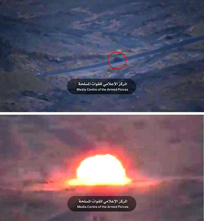 شاهد بالصور والفيديو| مدفعية الجيش الوطني تُحرق طقم تابع للميليشيات الانقلابية شرق صنعاء