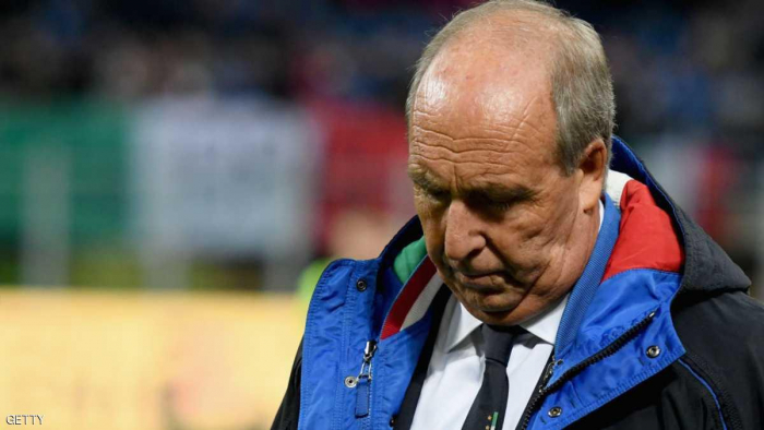 إقالة مدرب المنتخب الإيطالي بعد نكسة المونديال