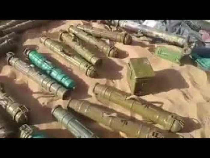 شاهد بالفيديو : هذا ما غنمه الجيش الوطني في جبهة صعدة