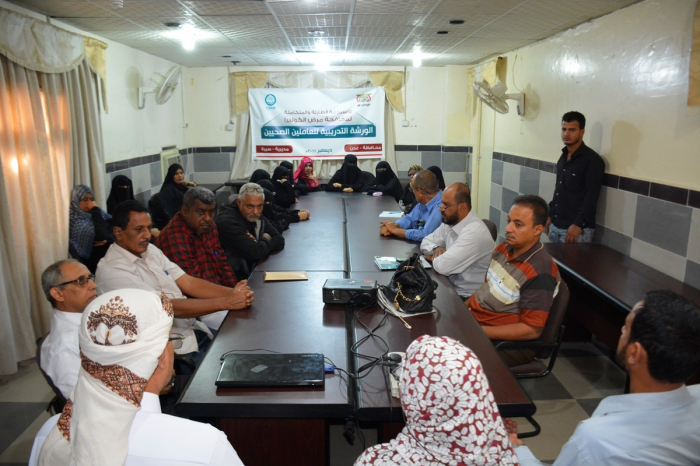 ورشة تدريب صحيفة في عدن بدعم من مكتب تنسيق الشؤون الانسانية ( OCHA )