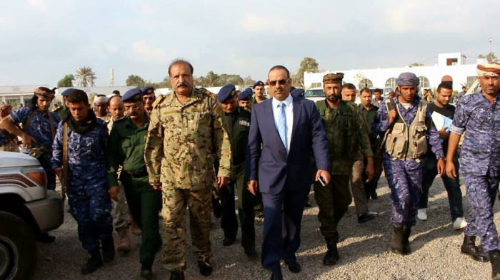 *الميسري : يؤكد على توحيد مهام واداء الأجهزة الأمنية باليوم الآول لتدشينه العمل بمجمع وزارة الداخلية بالعاصمة المؤقتة عدن*