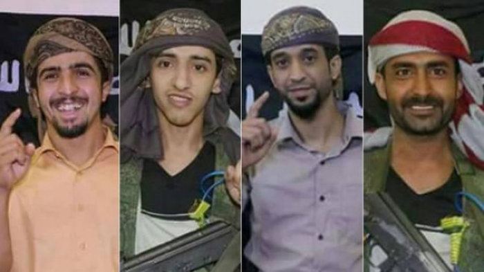 صور.. هؤلاء هم منفذو الهجوم على مقر مكافحة الإرهاب بعدن