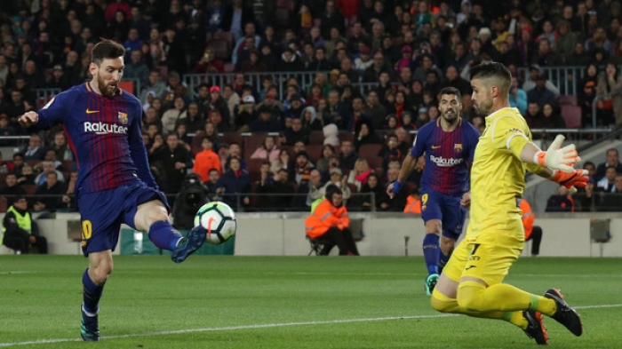 برشلونة ينهي مباراة ليغانيس بهاتريك ميسي