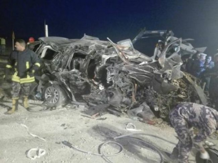 شاهد بالصور .. حادث مروع يودي بحياة نائب أردني و5 من أفراد أسرته