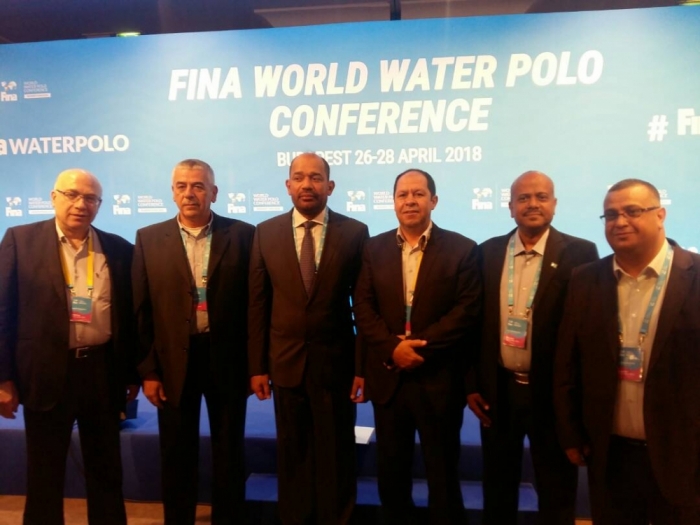 الخليفي يشارك في مؤتمر الاتحاد الدولي للسباحة ويشكر الوزير نايف البكري