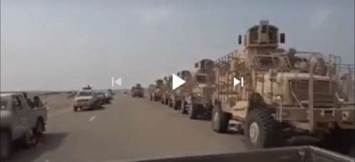 شاهد بالفيديو : أضخم تعزيزات لقوات طارق تصل مشارف الحديدة "المفاجأة التي ارعبت المليشيات"