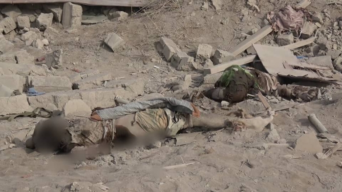 5صور جديدة ومروعه جثث الحوثين متناثرة في الحسينية والجاح بمعارك الحديدة..شاهد