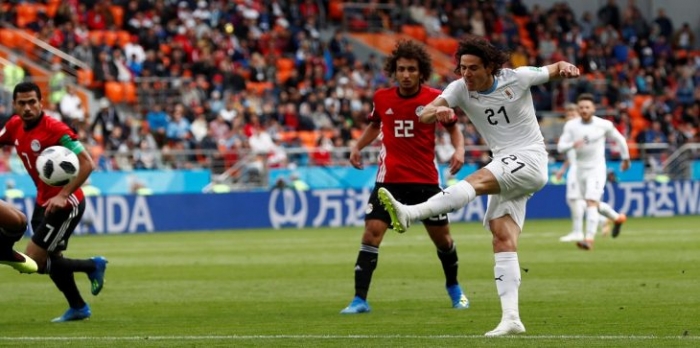 هدف مباراة مصر وأوروجواي.. خيمينيز يلدغ شباك الشناوي في الوقت القاتل (فيديو)